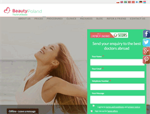 Tablet Screenshot of beautypoland.com